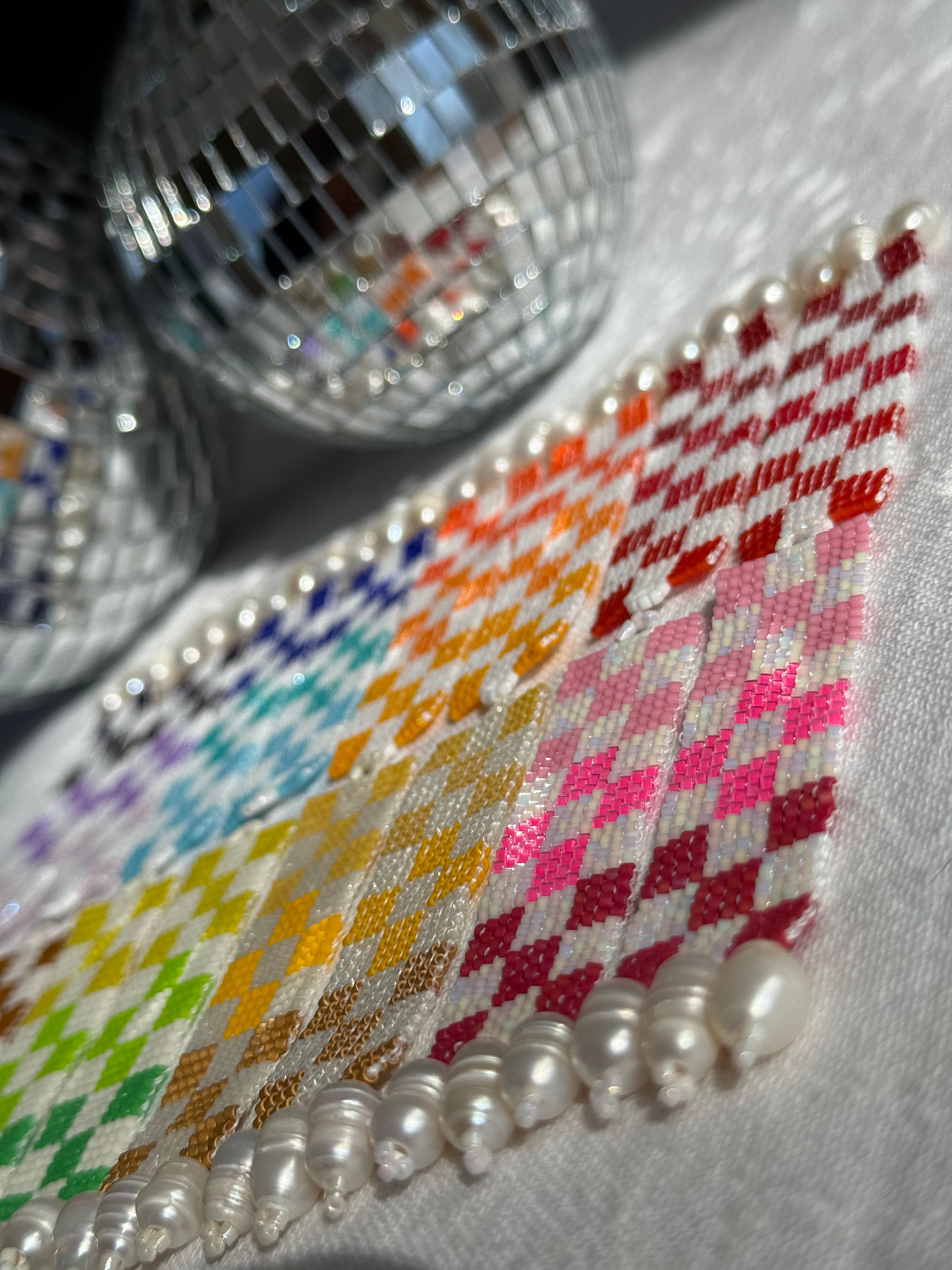 Check Her Gold Mind Earrings