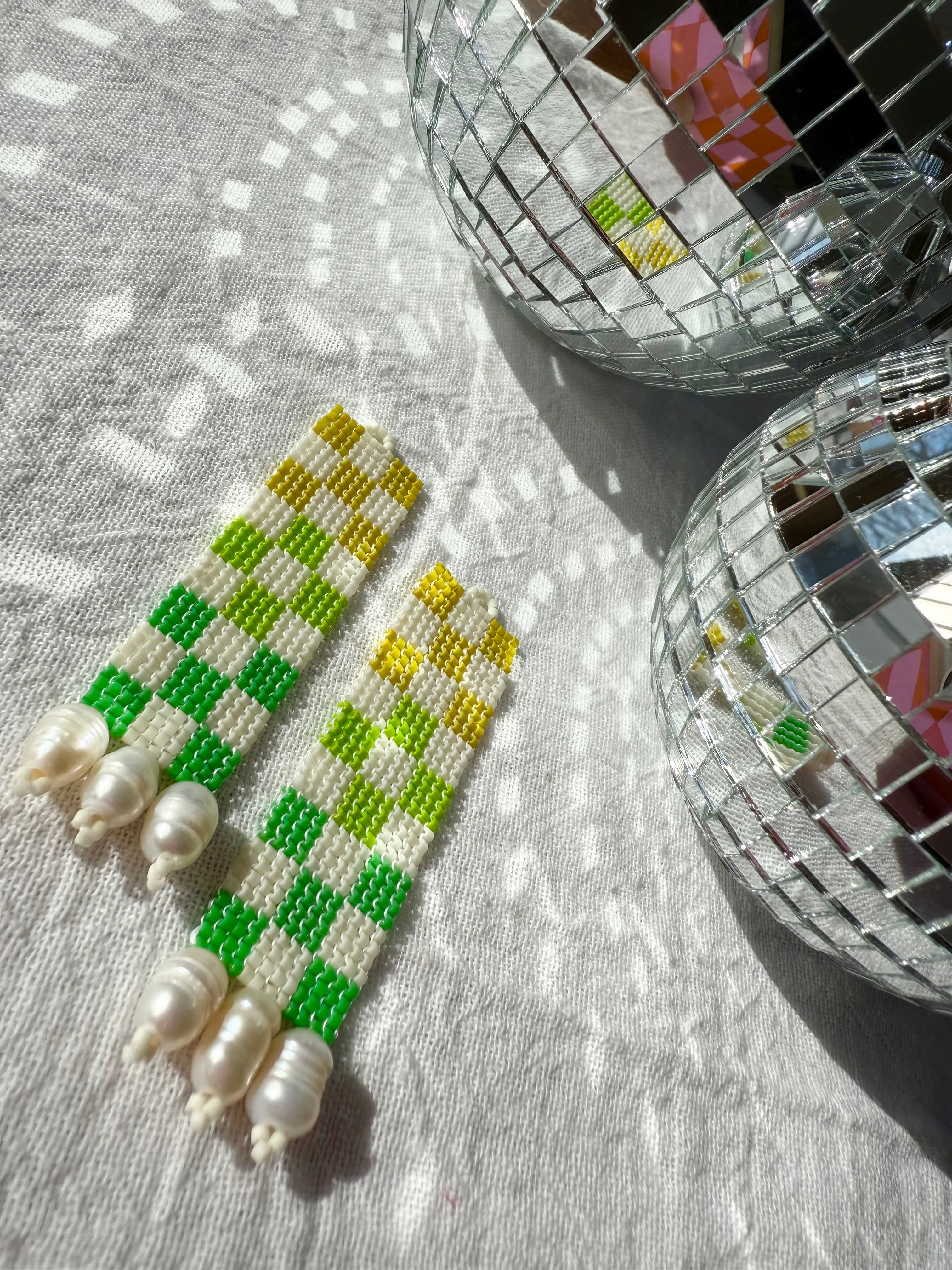 Check Her Key Lime Pie Earrings