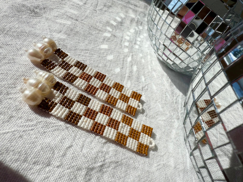 Check Her Ceremonial Cacao Earrings