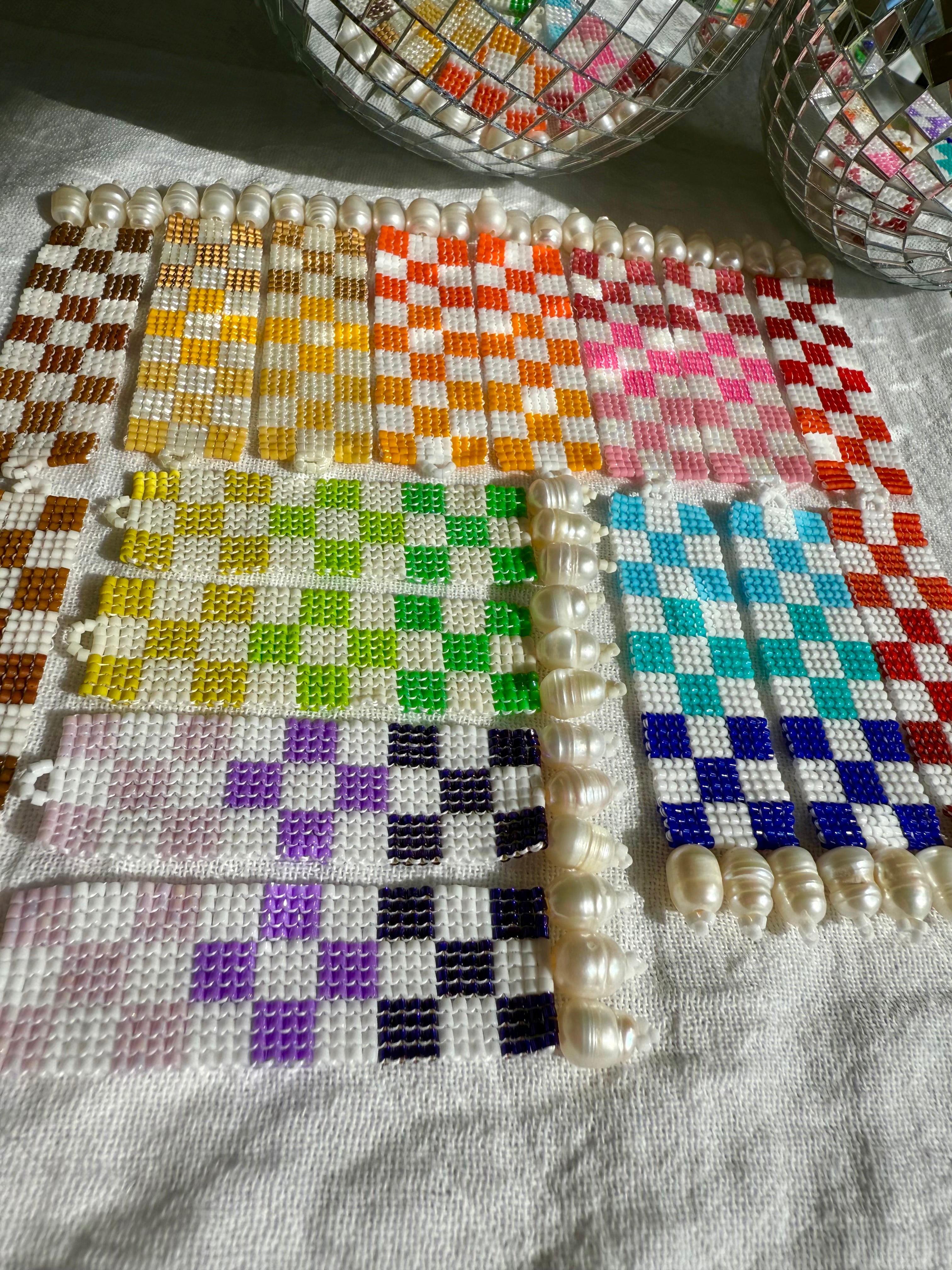 Check Her Grape Spritzer Earrings