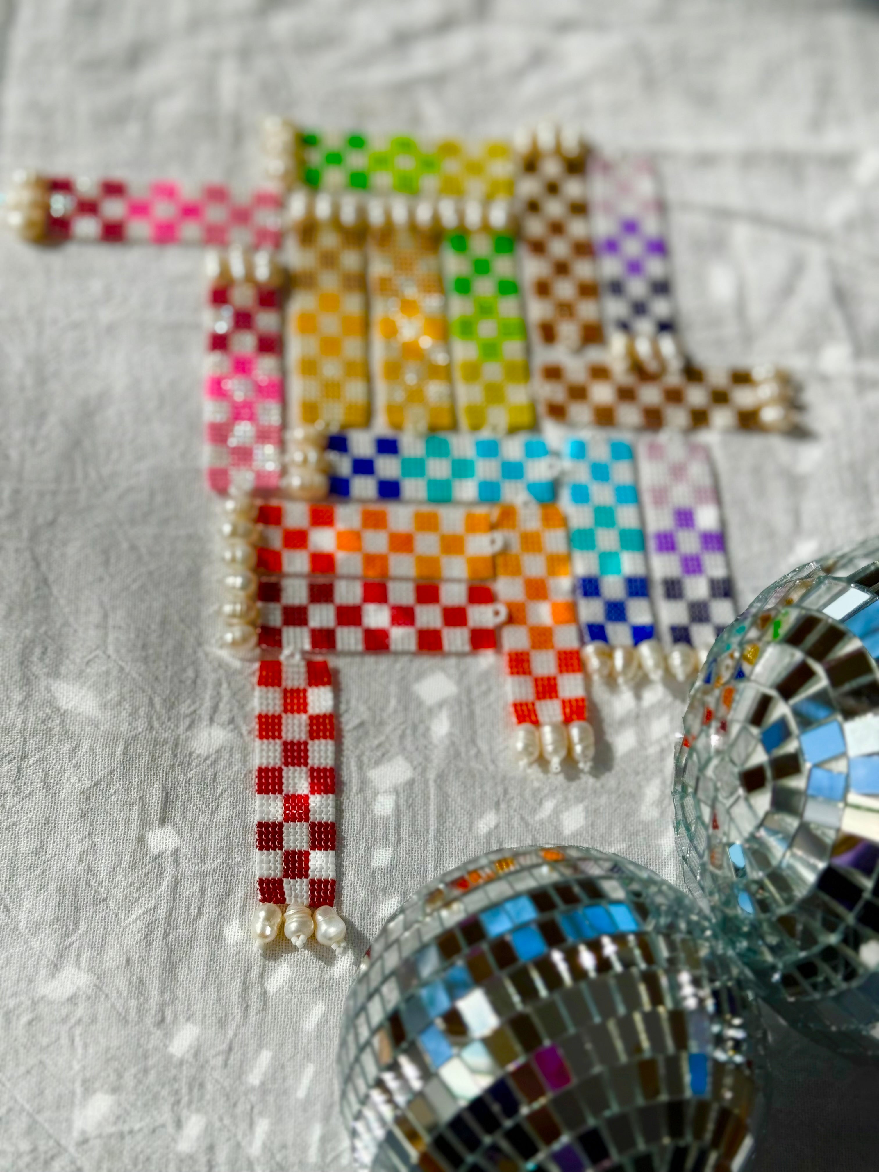 Check Her Red Lipstick Earrrings