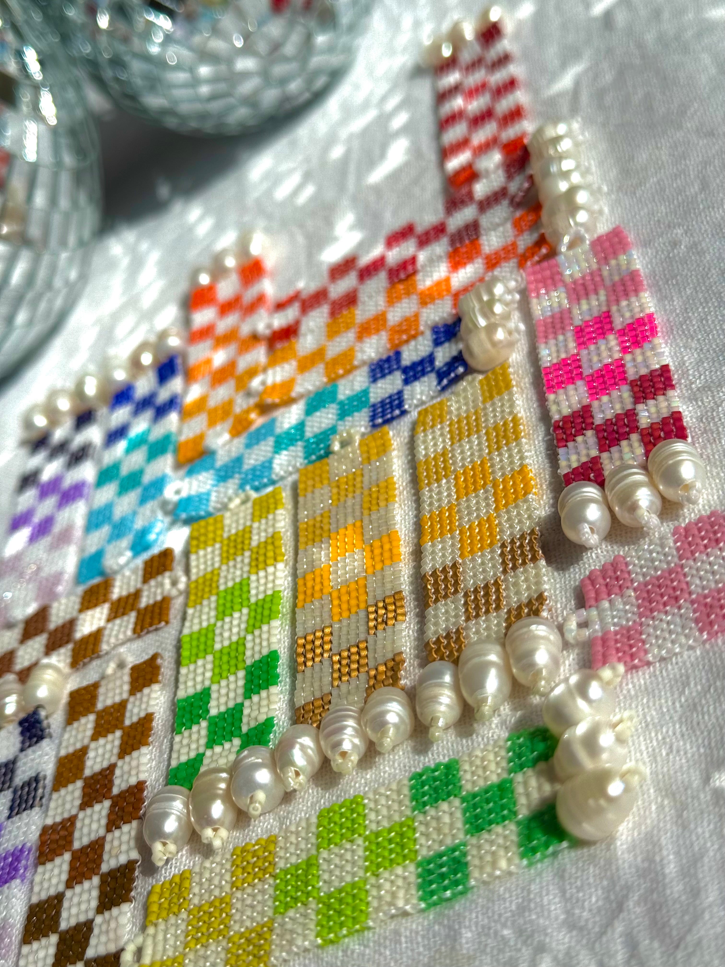 Check Her Gold Mind Earrings