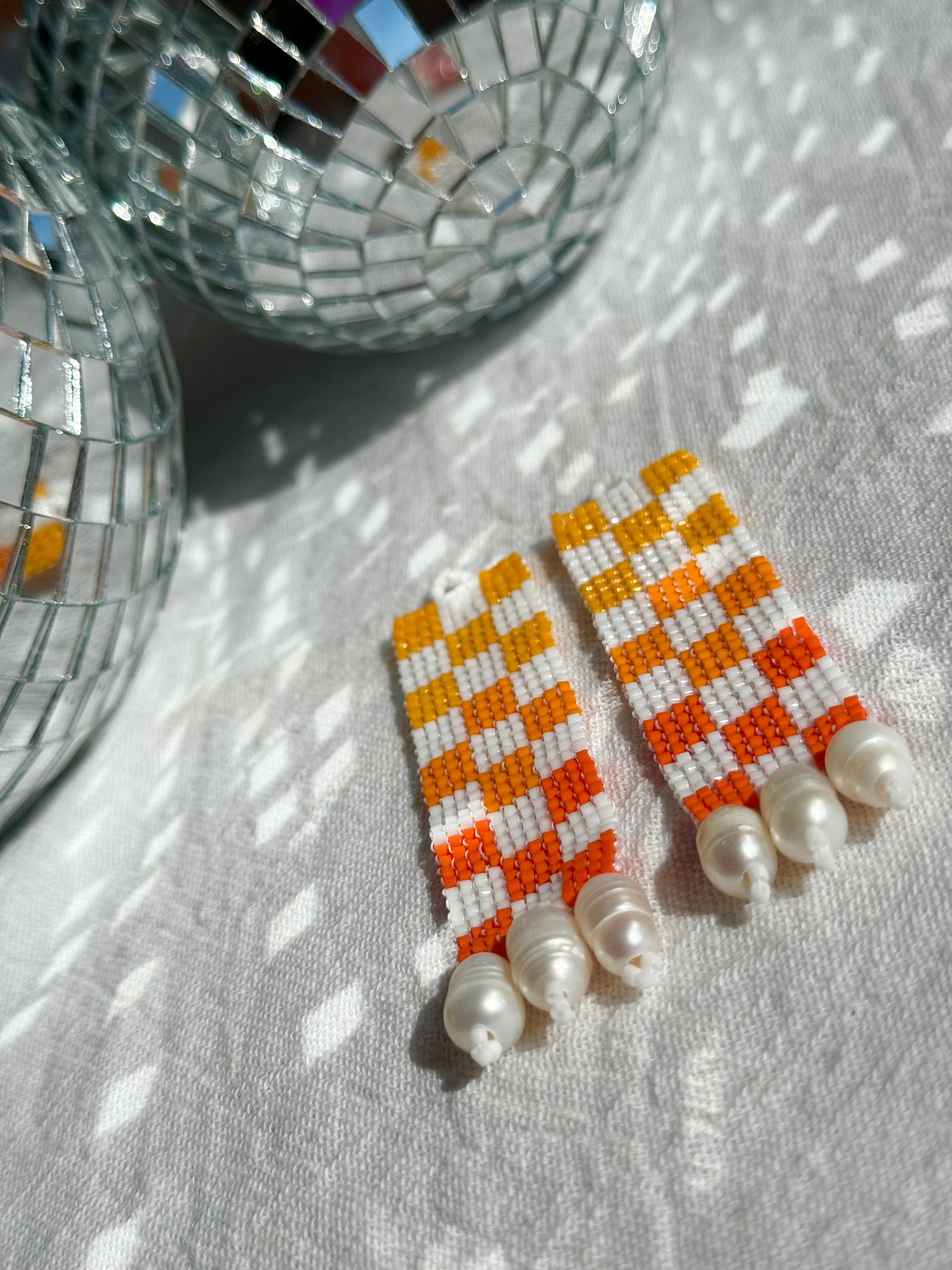 Check Her Fresh Squeezed OJ Earrings