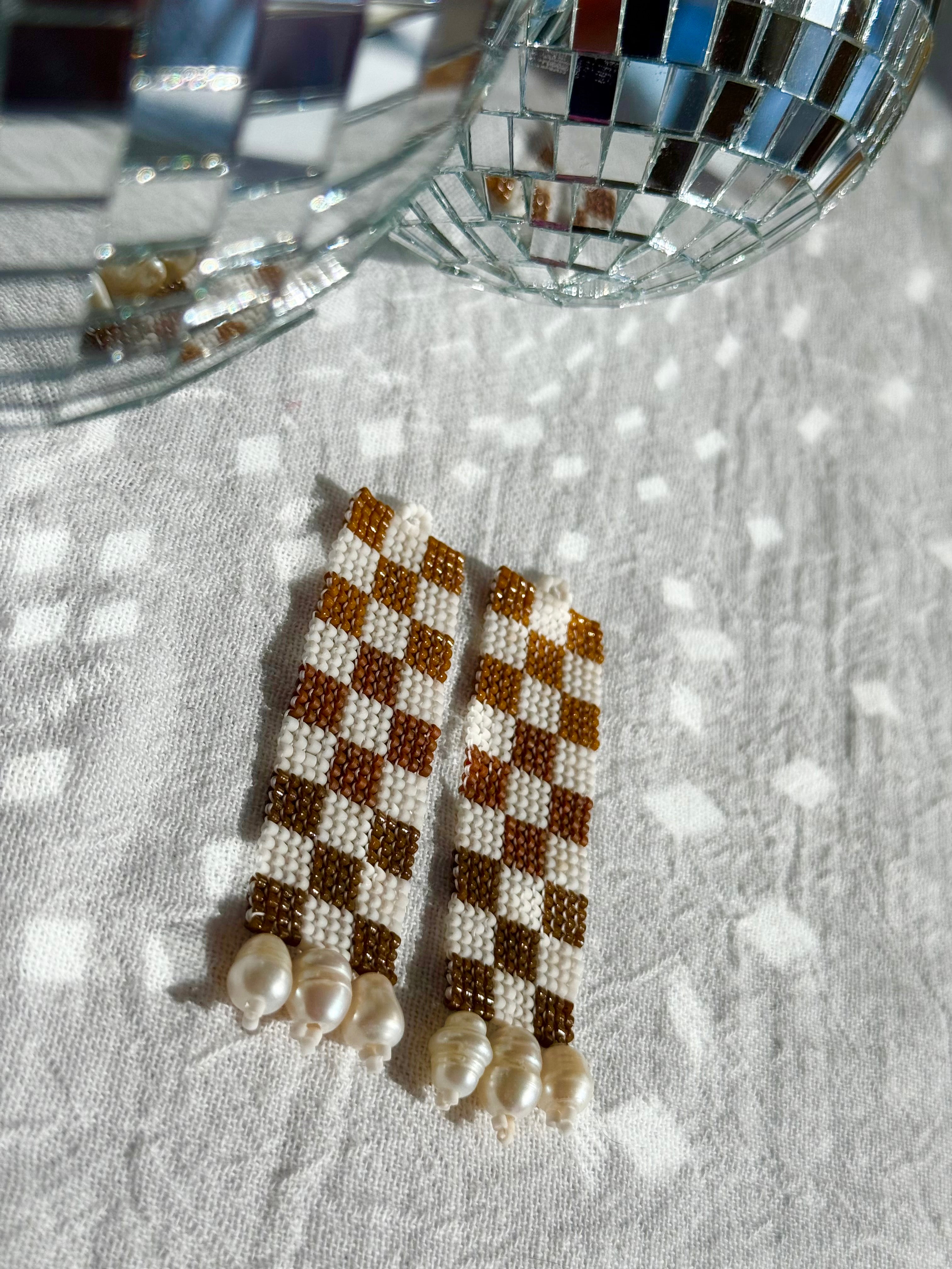 Check Her Ceremonial Cacao Earrings