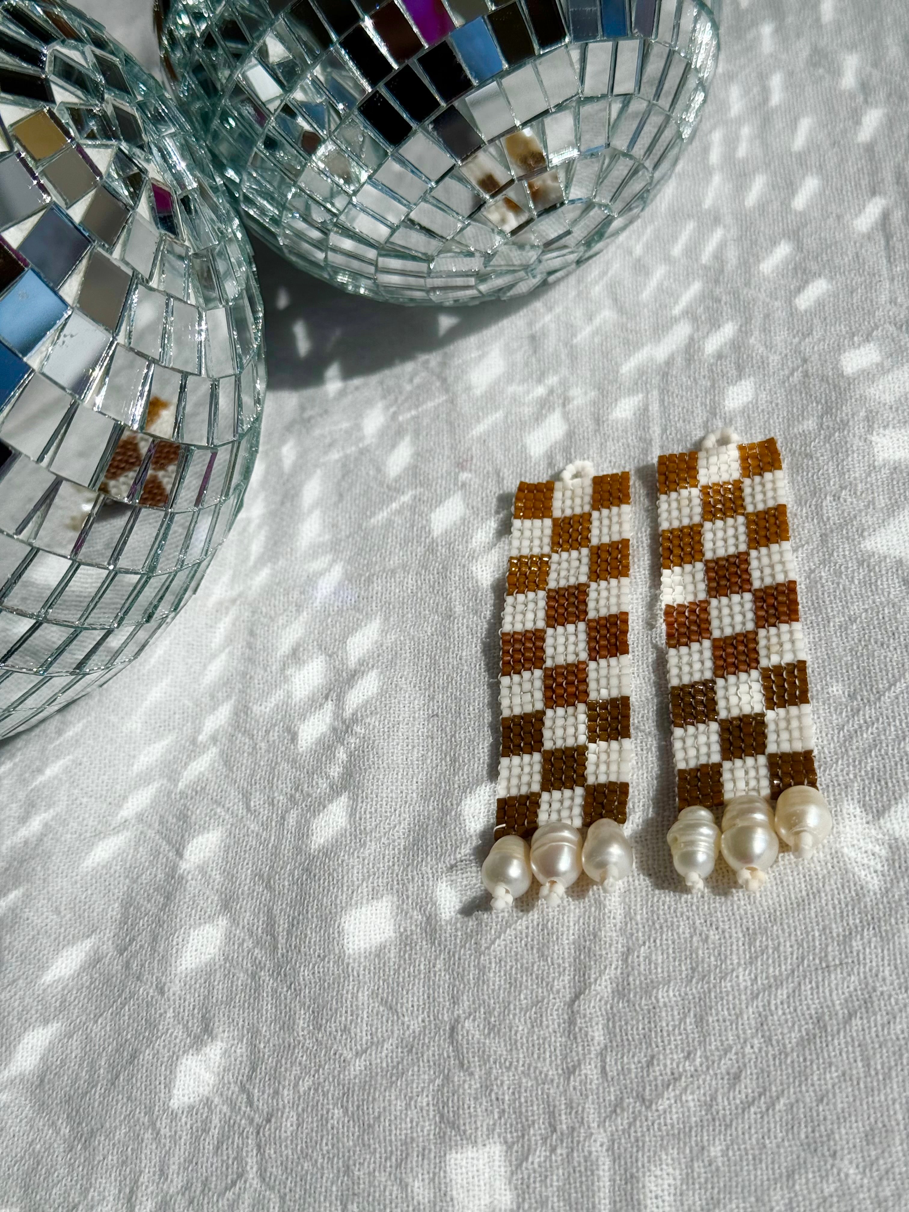 Check Her Ceremonial Cacao Earrings