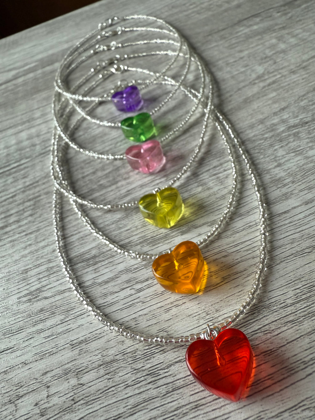 Orange Juice Vitamin C Boost Heart Necklace