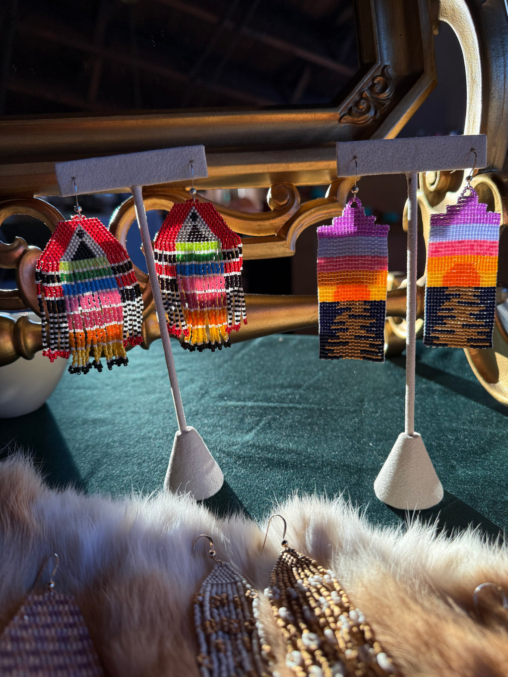 She Likes Walks On The Beach At Sunset Earrings