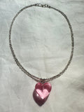 Cherry Blossom Kawaii Heart Necklace