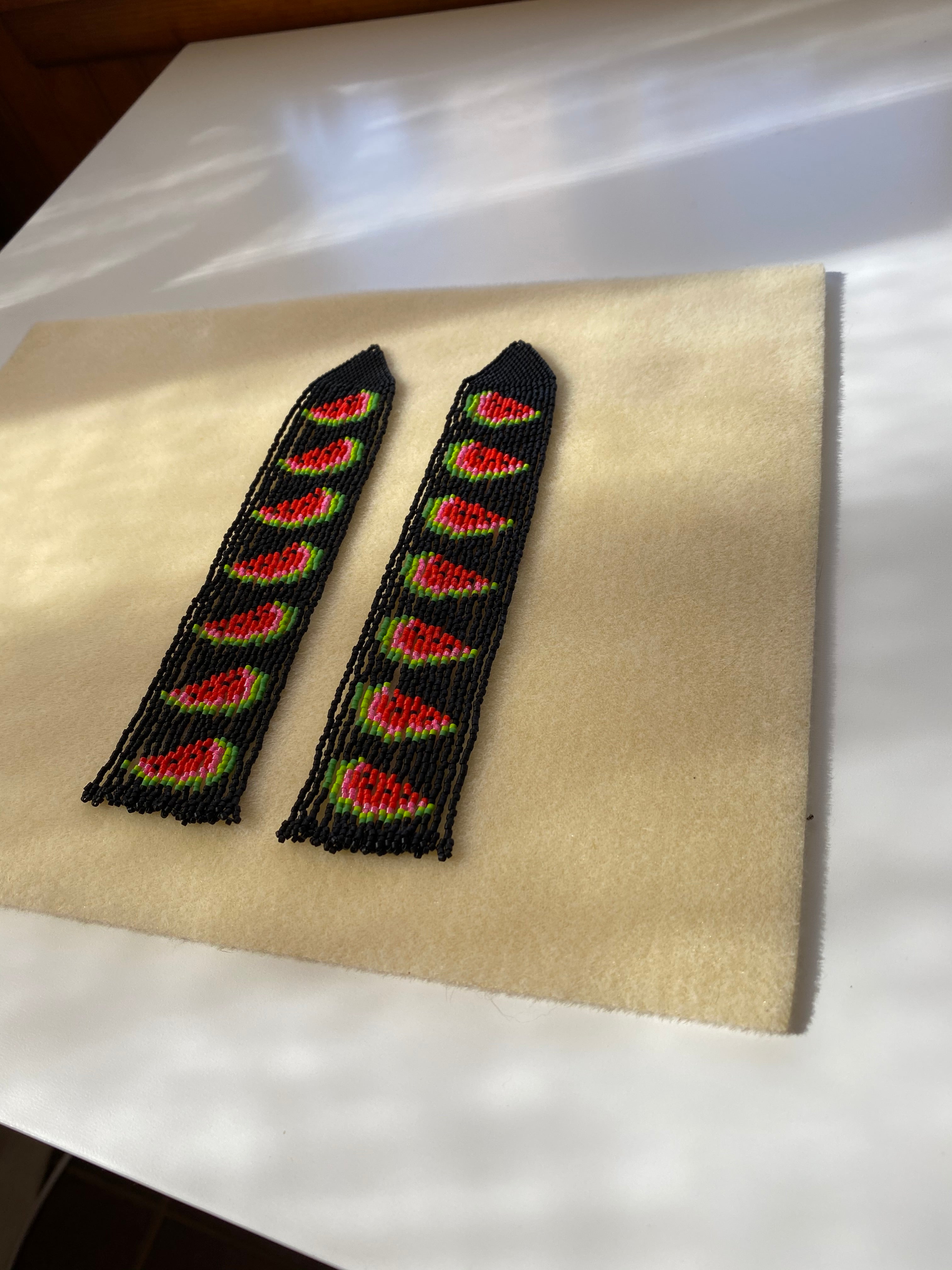 Seeded Watermelon Full of Wanderlust Earrings