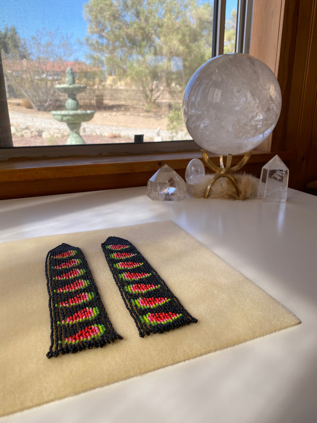 Seeded Watermelon Full of Wanderlust Earrings