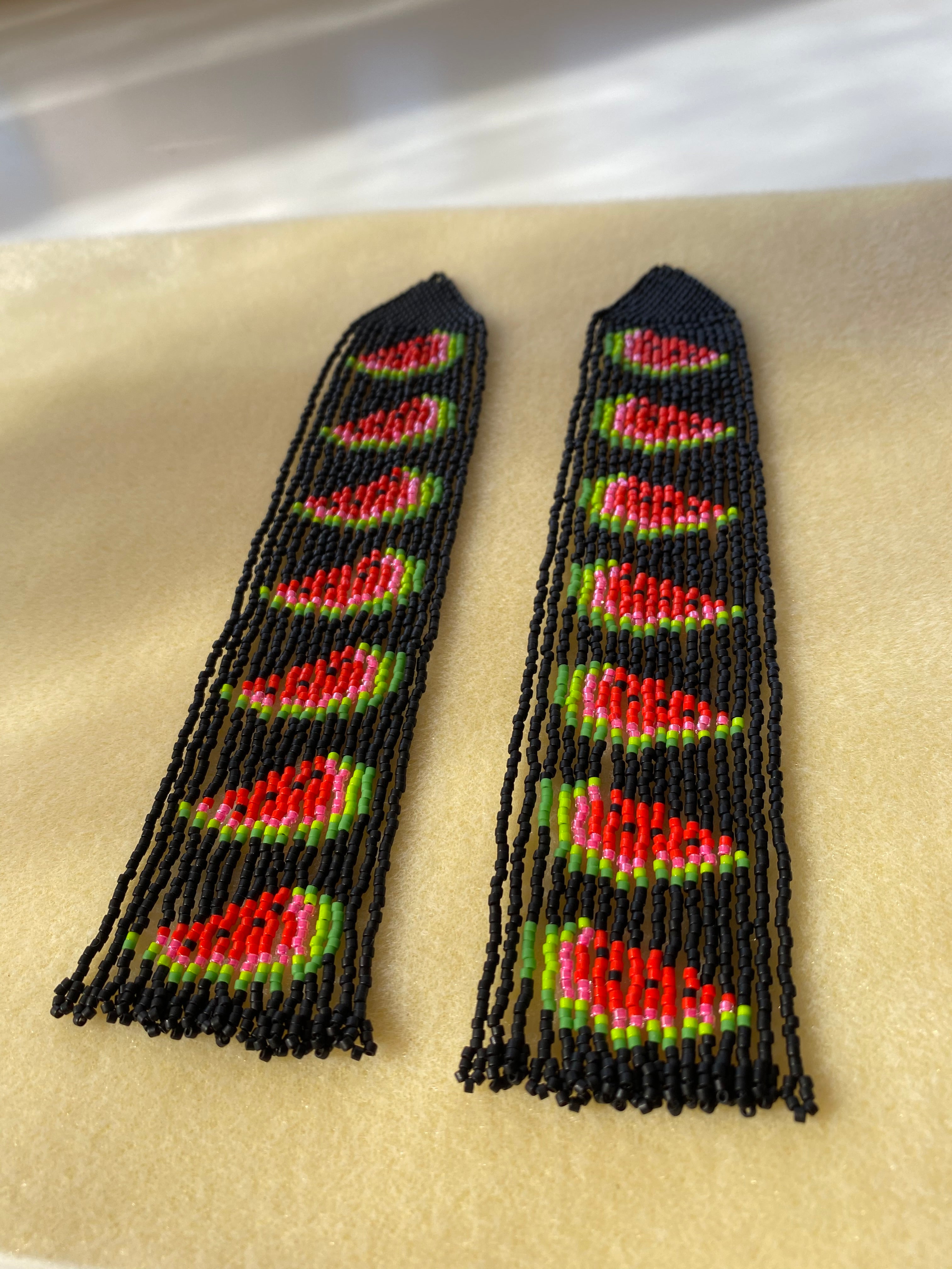 Seeded Watermelon Full of Wanderlust Earrings