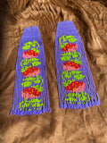Strawberry Patch in a Field of Lavender Earrings