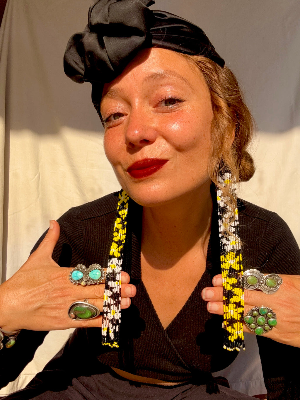 A Bouquet of Baby's Breath and Yarrow Earrings