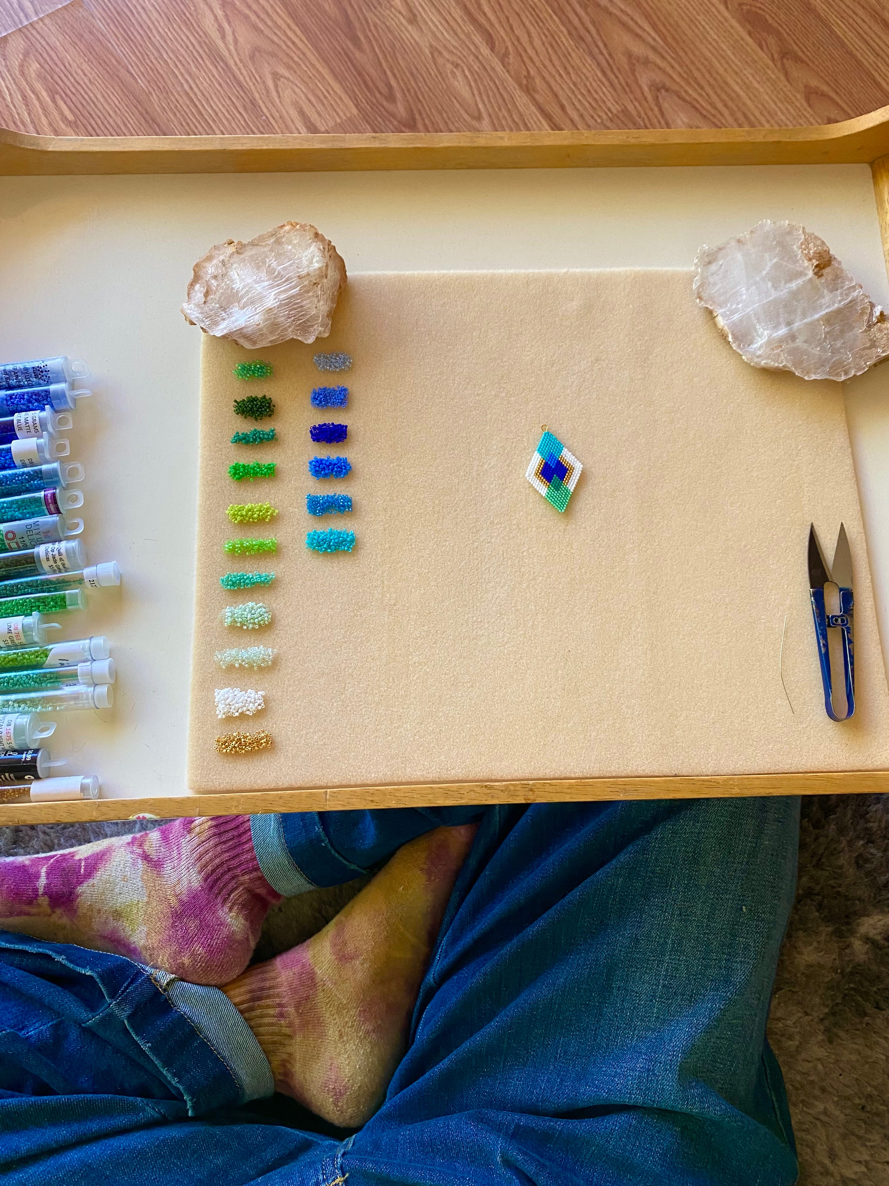 The Blue Ray Alchemist Earrings