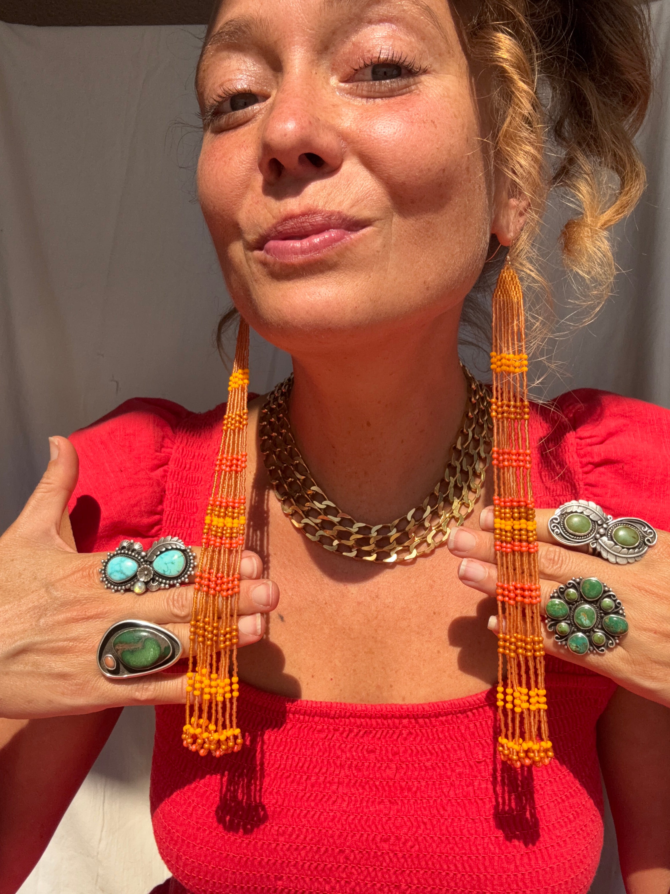 70's Shag Me Baby Earrings