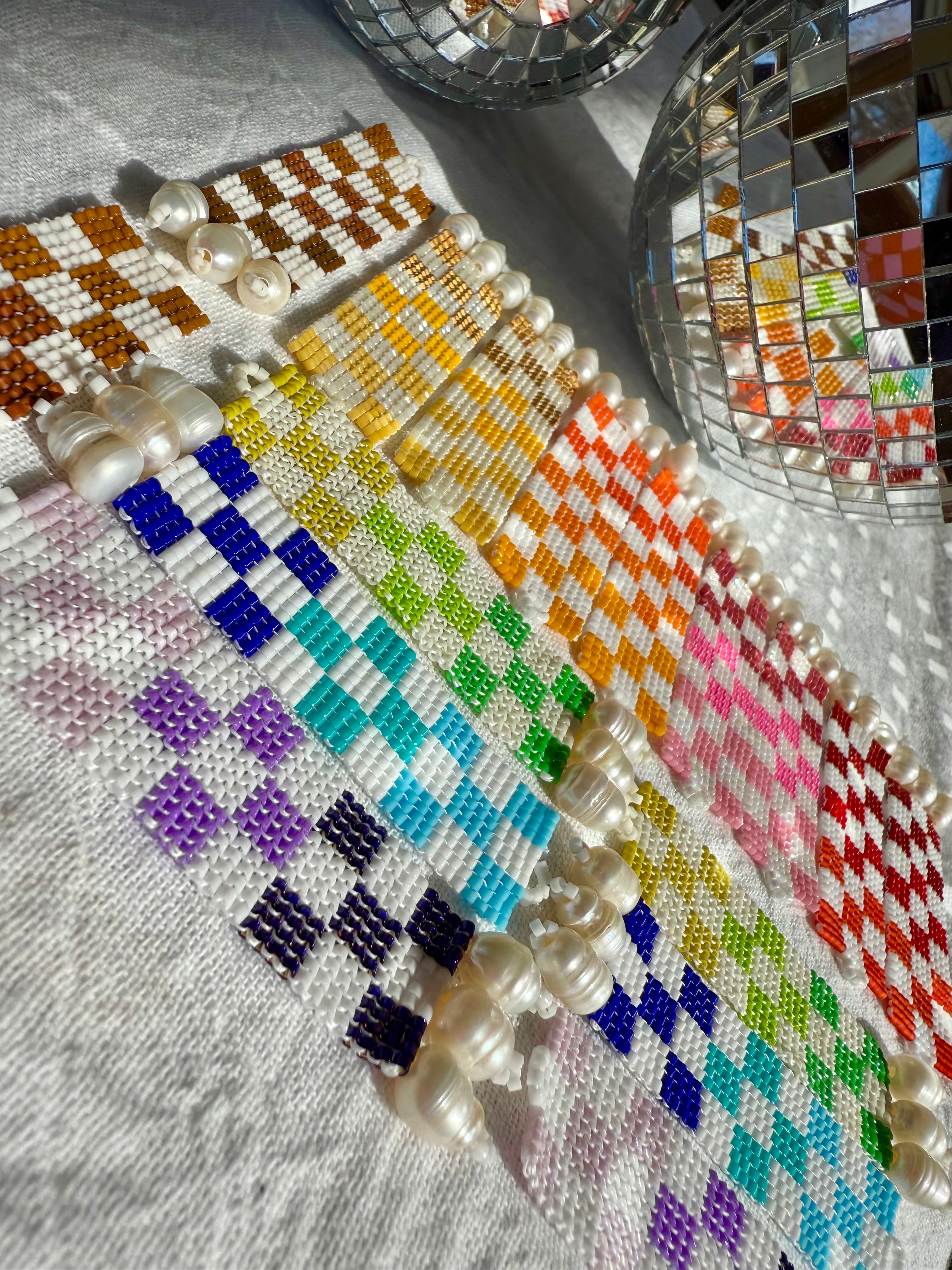 Check Her Blue Forget Me Not Earrings